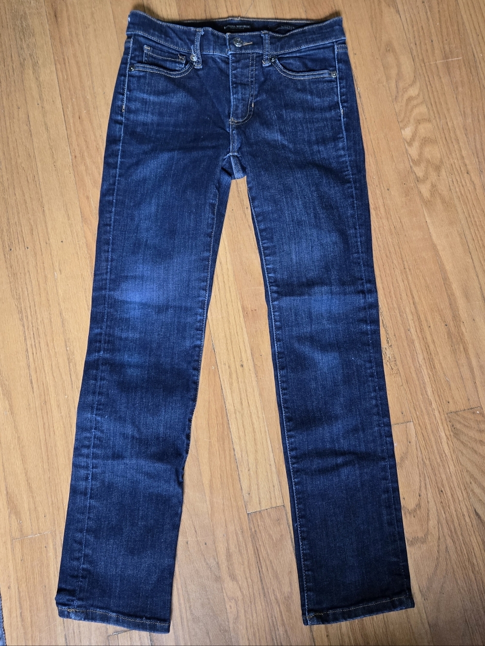Banana Republic Dark Wash Slim Straight Jeans